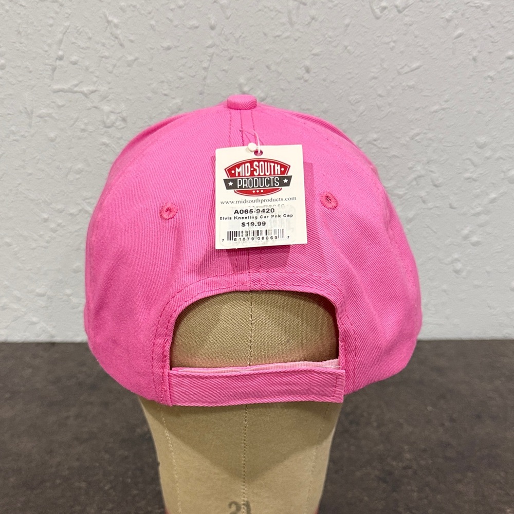Pink Elvis Presley Signature Baseball Cap - Picture 2 of 6